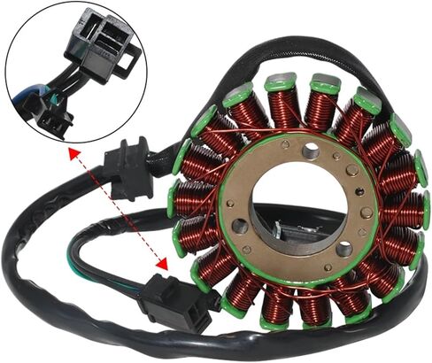 Magneto Stator Coil لـ TU250 TU250X 2009-2019 TU250XK9 TU250XL0 TU250XL1 TU250XL2 TU250XL3 TU250XL5 TU250XL6 32101-26G10 in Kuwait