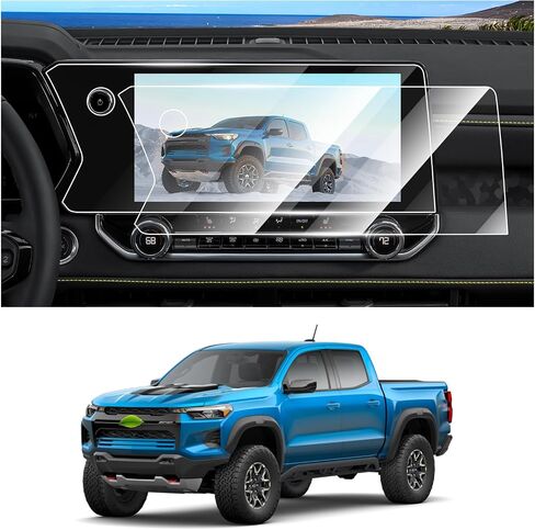 واقي شاشة FIILINES لـ 2021-2024 Chevy Tahoe/Suburban/GMC Yukon، شاشة لمس 10.2 بوصة 9H واقي شاشة من الزجاج المقوى مضاد للوهج ومضاد للكسر، عبوة من قطعتين in Saudi Arabia