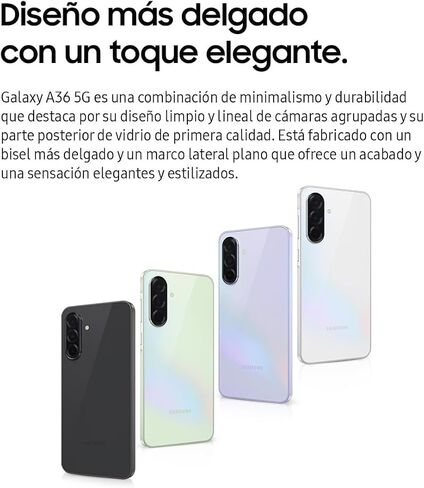 SAMSUNG Galaxy A36 5G Ai (for Tmobile Mint Tello & Global) (256GB + 8GB) NFC Version Latina Unlocked SM-A366E/DS 6.6" 120Hz 50MP Triple (Awesome Black SM-A366EZKGTPA) in Kuwait
