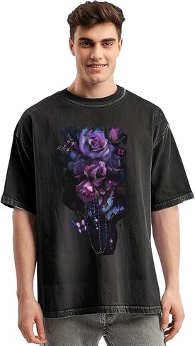 الرجال الضخم tirts tee roould fit fit short short streetwear streetwear baggy baggy tops supged supged tops in Saudi Arabia
