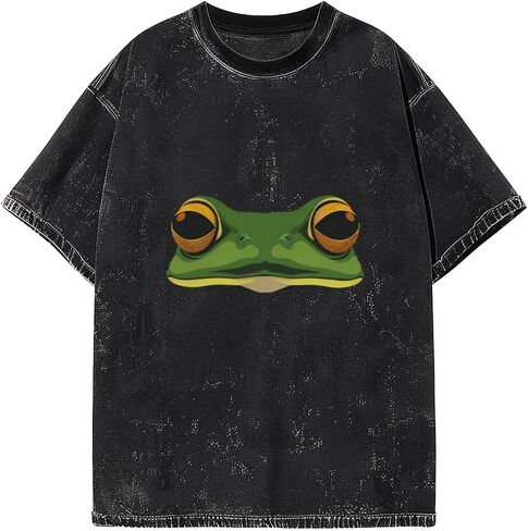 Men Oversized T Shirts Vintage Tee Loose Fit Short Sleeve Casual Streetwear Baggy Washed Unisex Tops in Saudi Arabia