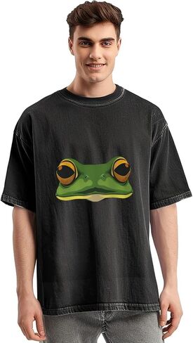 Men Oversized T Shirts Vintage Tee Loose Fit Short Sleeve Casual Streetwear Baggy Washed Unisex Tops in Saudi Arabia