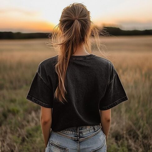 Men Oversized T Shirts Vintage Tee Loose Fit Short Sleeve Casual Streetwear Baggy Washed Unisex Tops in Saudi Arabia