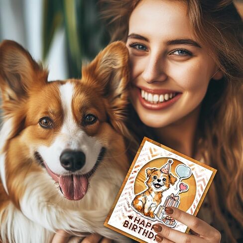 GLOBLELAND Cartoon Dogs Clear Stamp for Card Making Funny Dogs Clear Silicone Stamp Pets Silicone Clear Seal Stamp Paw Prints Transparent Stamp for DIY Scrapbooking Journal Album Decor in Saudi Arabia