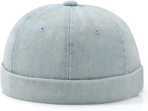 Brimless Hat for Men Women Docker Cap Vintage Sailor Beanie Cap in Kuwait