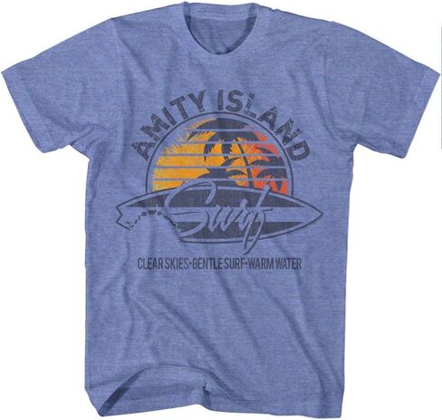 American Classics Jaws 1975 American Shark Thriller Film Spielberg Movie Adult T-Shirt Tee in Saudi Arabia