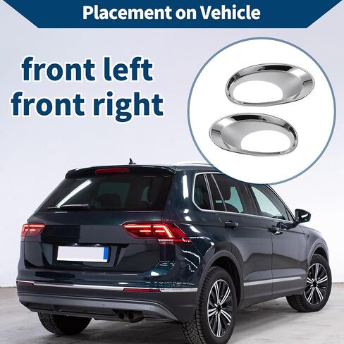 Fog Light Cover Trim for Honda CR-V 2010-2011 Front Left,Front Right Fog Light Lamp Cover Trim Bezel ABS 1 Pair Silver Tone in Saudi Arabia