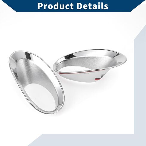 Fog Light Cover Trim for Honda CR-V 2010-2011 Front Left,Front Right Fog Light Lamp Cover Trim Bezel ABS 1 Pair Silver Tone in Saudi Arabia