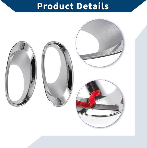 Fog Light Cover Trim for Honda CR-V 2010-2011 Front Left,Front Right Fog Light Lamp Cover Trim Bezel ABS 1 Pair Silver Tone in Saudi Arabia