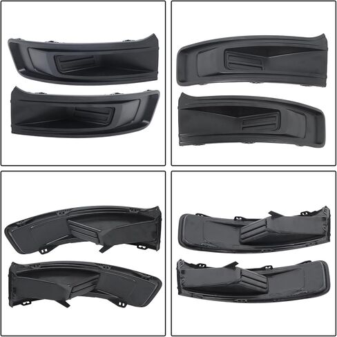 A Pair Fog Light Cover Assembly Replacement for Flex 2013-2019 Left and Right Side Fog Lamp Cover Black Replacement for DA8Z17E810AA DA8Z17E811AA in Saudi Arabia
