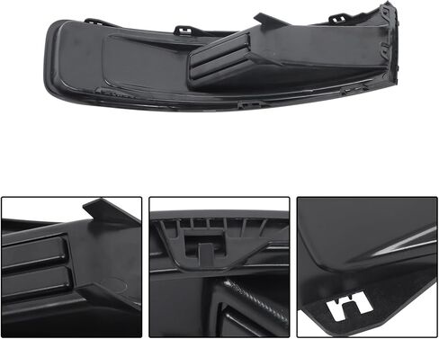 A Pair Fog Light Cover Assembly Replacement for Flex 2013-2019 Left and Right Side Fog Lamp Cover Black Replacement for DA8Z17E810AA DA8Z17E811AA in Saudi Arabia