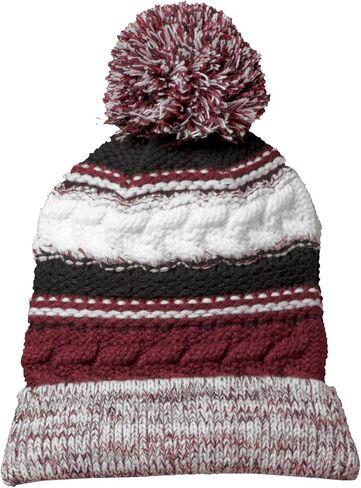 Sport-Tek للجنسين بوم بوم فريق Beanie | قبعة صغيرة للرجال والنساء ، عزل دافئ ، ألوان جريئة وبوم كبير الحجم in Kuwait