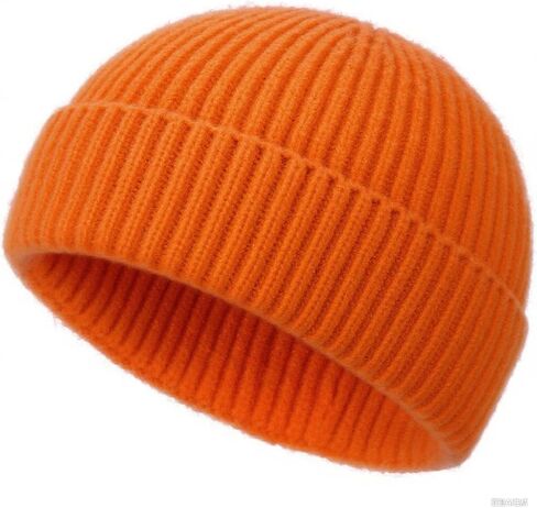 Wool Fisherman Beanies for Men Women, Short Knit Fall Winter Warm Beanie, Watch Cap, Cuffed Trawler Hats, Skull Caps in Kuwait