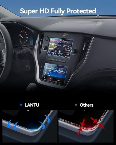 2PCS Car Screen Protector for 2024 2023 2022 2021 2020 Subaru Outback Legacy STARLINK Accessories Navigation Nano Touchscreen Protector Film HD Clear Bubble Free 11.6'' in Saudi Arabia