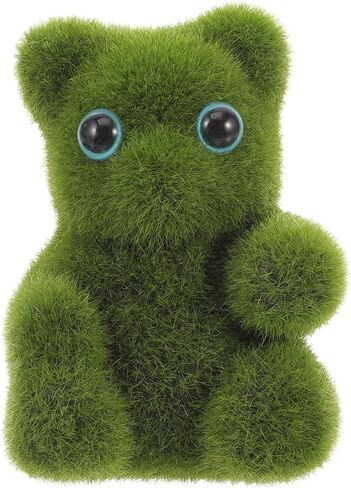 Logofun Moss Moss Bear Simulation Moss Bear Doll Adording Bear Desktop Ornament for Wedding Birthday Party Decoration in Saudi Arabia