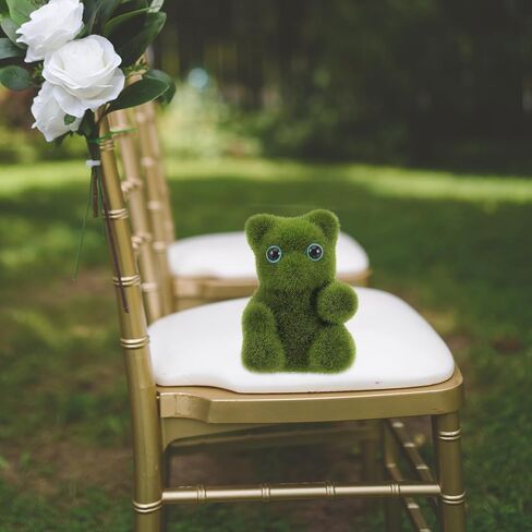 Logofun Moss Moss Bear Simulation Moss Bear Doll Adording Bear Desktop Ornament for Wedding Birthday Party Decoration in Saudi Arabia