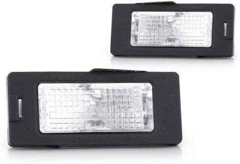 KarParts360 For Volkswagen Jetta 2011 2012 2013 License Plate Lights Driver and Passenger Side | Pair | CAPA | Bulb Type | With Bulb(s) | Replacement For VW2870113, VW2870113C | 5N0943021B in Saudi Arabia