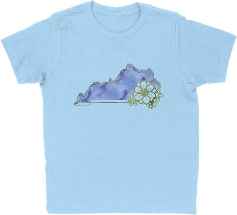 Watercolor Kentucky Kids T-Shirt Youth in Saudi Arabia
