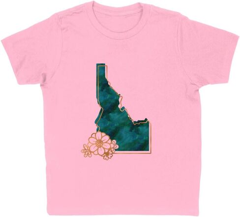 Watercolor Idaho Kids T-Shirt Youth in Saudi Arabia