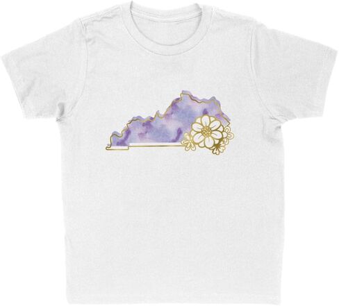 Watercolor Kentucky Kids T-Shirt Youth in Saudi Arabia