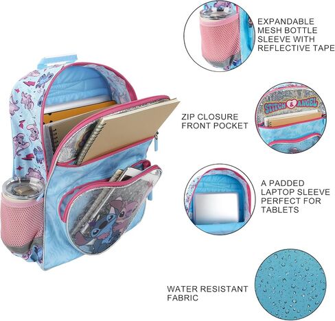 مجموعة قيمة العناية بالظهر من Disney's Stitch and Angel 5-Piece 16 " in Kuwait