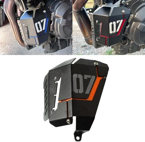for MT07 MT-07 FZ07 2024 2025 Water Coolant Recovery Tank Protective Cover Motorcycle Accessories MT 07 FZ 07 (Blue) in Saudi Arabia
