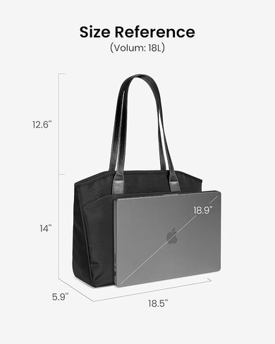 tomtoc Laptop Tote Bag for Women, 16 Inch Water-resistant Laptop Work Bag with Device Compartment, 18L Large Capacity Office Computer Shoulder Bag Briefcase Handbag for Business Travel College Teacher in Kuwait