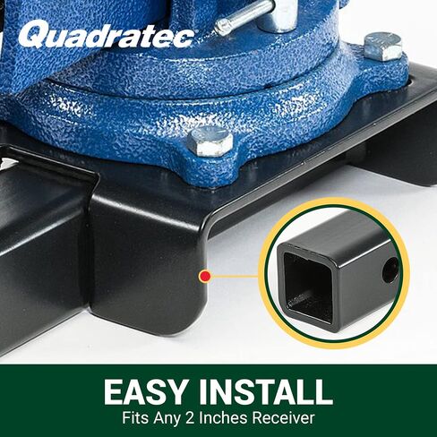 Quadratec Vise Mount for 2 "استقبال - ليزر قطع الصلب - يناسب جيب رانجلرز ، المصارعون وجميع المركبات مع القياسية 2" مستقبلات in Saudi Arabia