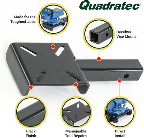 Quadratec Vise Mount for 2 "استقبال - ليزر قطع الصلب - يناسب جيب رانجلرز ، المصارعون وجميع المركبات مع القياسية 2" مستقبلات in Saudi Arabia