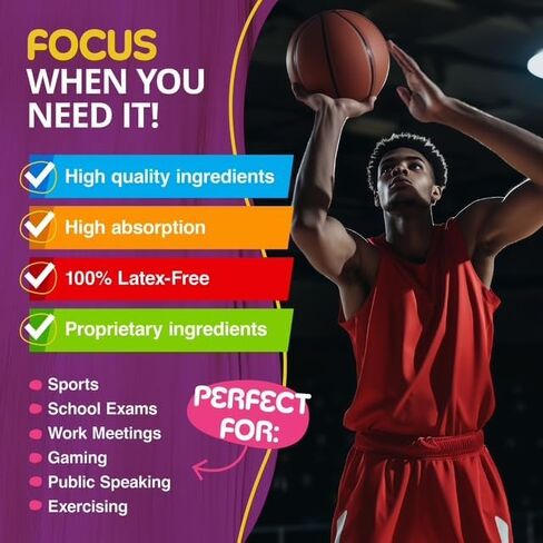 Swift Patch Focus Patch for Adults (30 Day Supply) + Proprietary Blend (Men and Women) - Help Kids and Adults Focus with Patches 22 Ingredients with Proprietary Formula in Saudi Arabia
