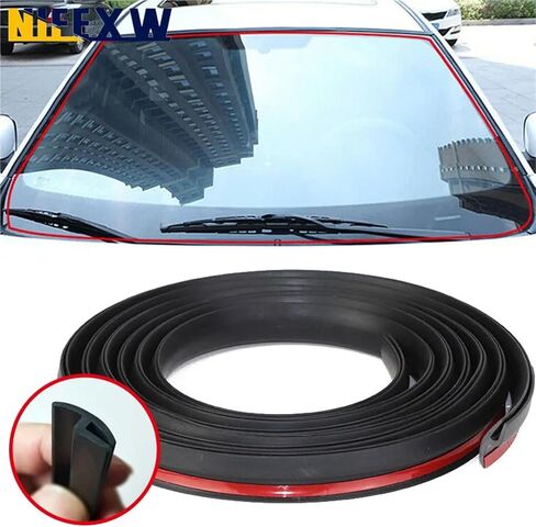 Front Windshield Car Sealing Strip h Type Car Roof Window Edge Seal Protector Waterproof Soundproof Dustproof Sealing Strip Trim(2M) in Saudi Arabia