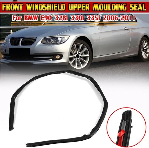 Front Window Edge Windscreen Upper Moulding Seal Protector Rubber Car Windshield Seal Strip For 328i 330i 335i 2006-2011 in Saudi Arabia