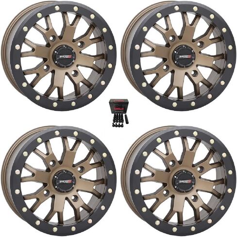 System 3 SB-4 Beadlock 15x10 Wide Wheels Bronze (5+5) Can-Am Maverick X3 / Pioneer 1000 in Saudi Arabia