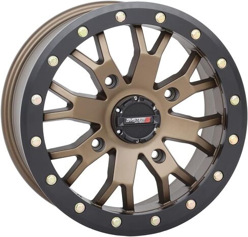 System 3 SB-4 Beadlock 15x10 Wide Wheels Bronze (5+5) Can-Am Maverick X3 / Pioneer 1000 in Saudi Arabia