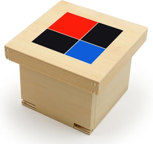 مكعب ثلاثي الحدود من هيدوغي مونتيسوري، مواد حسية، مكعب ثلاثي الحدود الحسابي، لعبة الرياضيات التعليمية مونتيسوري للأطفال الصغار مع صندوق in Kuwait