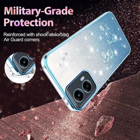 for Motorola Moto G-Stylus-5G-2024 Case Glitter with Crossbody Lanyard for Women, Bling Sparkle Flowers Floral Soft TPU Clear Cover with Wrist Strap for Moto G Stylus 5G 2024 YSS Pink in Kuwait