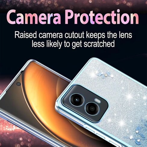 for Motorola Moto G-Stylus-5G-2024 Case Glitter with Crossbody Lanyard for Women, Bling Sparkle Flowers Floral Soft TPU Clear Cover with Wrist Strap for Moto G Stylus 5G 2024 YSS Pink in Kuwait