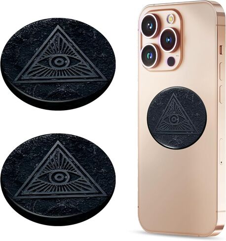 6 Pcs Shungite Neutralizer Sticker for Cell Phone 20 mm/ 0.79 Inch Shungite Stones Plate for Tablet Laptop Computer in Kuwait