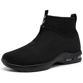LARNMERN Steel Toe Shoes for Men Women Water Resistant Work Boots Non Slip Safety Sneakers Slip On Industrial Air Cushion Chelsea Boots