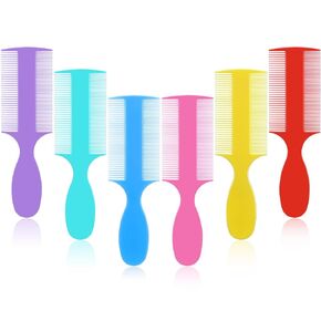 6 Pcs Baby Combs Double Sided Fine Teeth Comb Dandruff and Lice Comb Pet Flea Comb for Newborn Babies Adults Pets Baby Shower Gifts