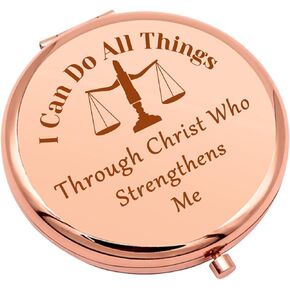 Lawyers Appreciation Gift Travel Makeup Mirror Lawyers Thank You Gifts Future Lawyer Gift Law Judge Student Graduation Gifts for Female Folding Makeup Mirror Law Student Gifts Birthday Gift