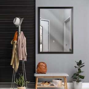 Head West Dark Bronze Oil Rubbed Stainless Steel Framed Vanity Mirrors, Bathroom Mirrors, Rectangle Mirrors, Wall Mount Mirrors, Living Room Mirrors - 30" x 40"