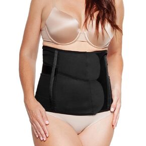 Belly Bandit - Luxe Postpartum Belly Wrap - Abdominal Binder and Targeted Compression Belt After Birth, Women’s Belly Support Band for Postpartum and C-Section Recovery - Regular Fit, Nude, X-Small