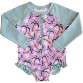 Long Sleeve Rash Guard with Front Zipper