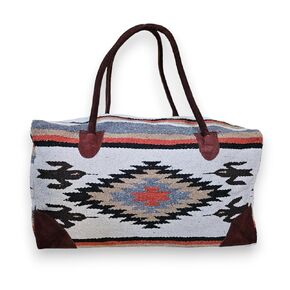 Southwestern Large Weekender Travel Bag Western Duffle Bag Boho Travel Bag (Diego)