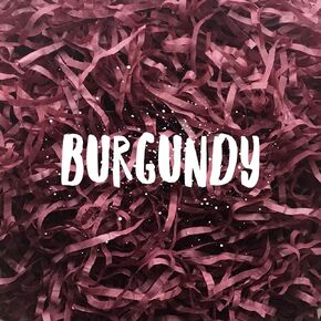 Burgundy Shredded Tissue Paper Shred Hamper Gift Box Basket Filler Fill Claret Cabernet Maroon Wine Christmas 200g