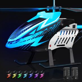 RC Helicopters Big Remote Control Helicopter for Kids Adults with 7+1 LED Light Modes, 30Mins Flight, Upgraded Altitude Hold,3.5 Channel, Easy Remote Helicopter Toys for Beginners Boys Girls