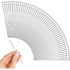 50 Pcs Wax Sticks Concentrate Wax Carving Tool Stainless Steel Sculpture Tool Kit Sculpting Spoon Ear Wax Removal Tool Set