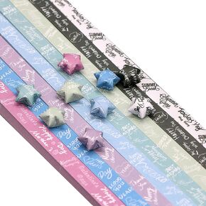 1080 Sheets Origami Star Paper Different Designs of Cute Strips Lucky Star Decoration Folding Paper for DIY Hand Art Crafts, School Teaching Supplies (Style01-1080 Sheets) in Saudi Arabia