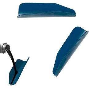 2 PCS Car Oil Drain Funnel, 14.56" x 6.69" Free Folding Flexible Soft Rubber Drainage Oil Deflector Funnel Tool, Auto Auxiliary Travel Accessories, for Most Cars, Trucks, Motorcycles (Blue)